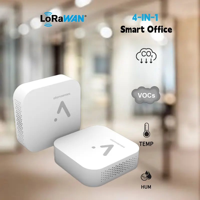 [AS-203]Atomsenses 4-IN-1 Smart Workplace IAQ Sensor (AS923_1)